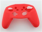 Protective Silicone Skin Case for NS Switch Pro Controller - Red (Nude Packs)