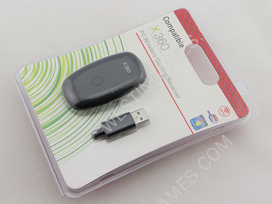 PC Wireless Gaming USB Receiver for XBOX360 Wireless Controller - Black (Neutral)