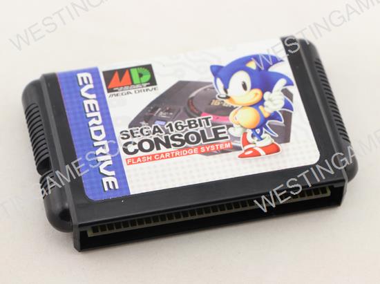 Genuine SEGA Genesis Mega Everdrive Drive MD Card Flash Cartridge