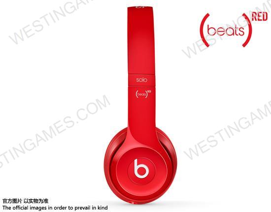 New Solo 2 HD High Definition Over-Ear Headphones with ControlTalk for Beats by Dr Dre - Red (A+)
