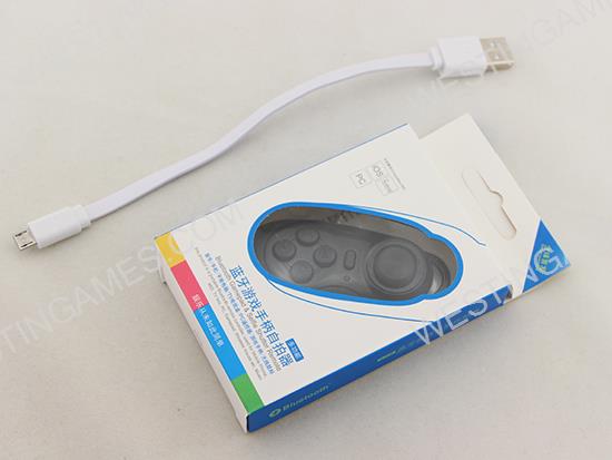 Multifunctional Wireless Bluetooth Gamepad and Selfie Shutter Remote Self-Timer for Smartphone Black