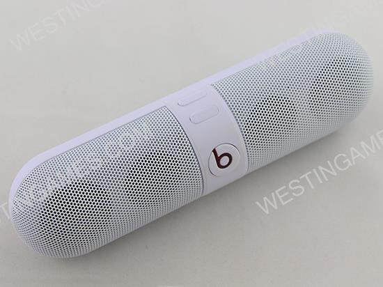 Mini Bluetooth Portable Speaker Wireless Audio System for Beats by Dr. Dre Beats Pill - White (A)