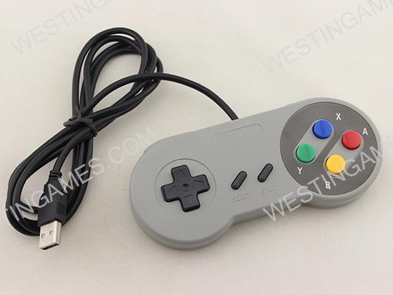 New Super Famicom SFC SNES Controller Gamepad Joypad for PC USB Windows Mac - Colorful Button