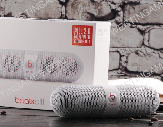 New Bluetooth Portable Speaker Wireless Audio System for Beats By Dr. Dre Beats Pill 2.0 - White A+