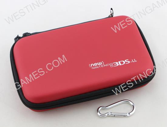 EVA Hard Case Carry Pouch for New 3DS XL/LL - Red
