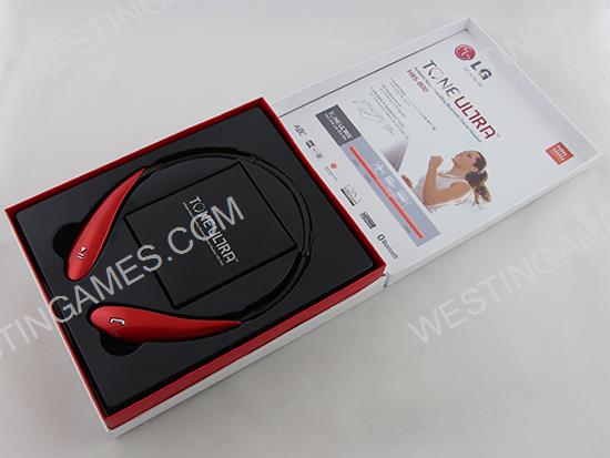 New HBS-800 Wireless Bluetooth Headset Stereo Tone Ultra for iPhone Samsung LG - Red