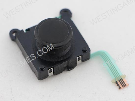 Black 3D Button Analog Sticks Controller Thumbstick Replacement Parts for PS VITA PSV 2000 - Pulled