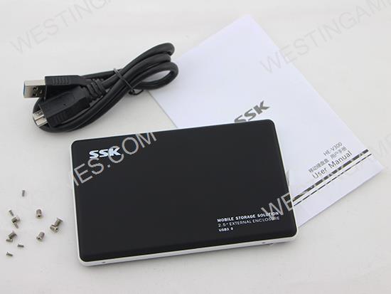 Storage Solution SSK HE-V300 USB 3.0 SATA 2.5” Super Thin HDD Enclosure Case - Black