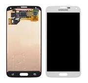 Écran LCD d'origine avec assemblage de numériseur tactile pour Samsung Galaxy S5 I9600 G9006V - Blanc