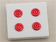 9mm ABXY Bullet Shell Button Mod Kit pour PS4 PS3 PS2 Controller Joystick - Rouge