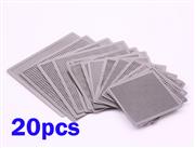 20PCS Directly Heat Rework BGA Reball Reballing Universal Stencil Template Kit