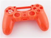 Replacement Top and Bottom Housing Shell Case for Playstation 4 PS4 Controller - Glossy Orange