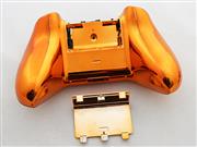 Full Mirror Chrome Housing Shell Case Replacement for XBOX ONE XB1 Wireless Controller - Orange 02