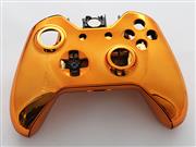 Full Mirror Chrome Housing Shell Case Replacement for XBOX ONE XB1 Wireless Controller - Orange 06