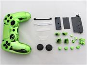 Mirror Chrome Housing Shell Case Replacement for PS4 Dualshock 4 Controller - Green