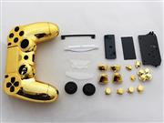 Mirror Chrome Housing Shell Case Replacement for PS4 Dualshock 4 Controller - Gold