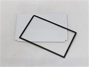 Replacement Top Surface Glass with Gasket Sticker for 3DS XL/LL - Black