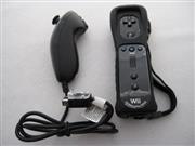 2in1 Wireless Remote Controller Built-in Motion Plus with Nunchuk Controller for WII / WII U - Black 02