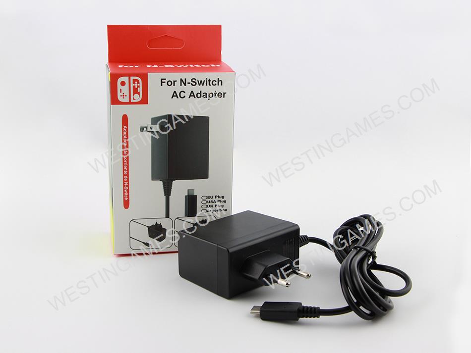 Power AC Adapter Type-C Quick Charger Cord 15V 1.5A/2.6A for NS Switch Console - EU Plug