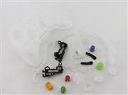 Replacement Housing Shell Case Transparent Clear for XBOX360 Wireless Controller 05