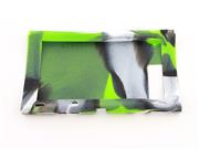 Complete Protective Anti-Slip Soft Camo Silicone Skin Case Set for NS Switch Console - Green 03