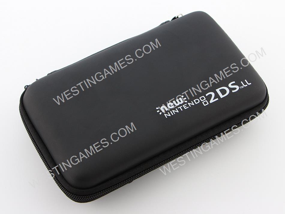 Protecting Hard Pouch Bag Carry Case for New 2DS LL/XL - Black