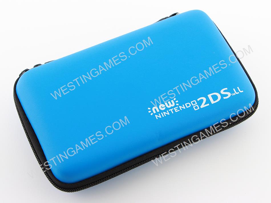 Protecting Hard Pouch Bag Carry Case for New 2DS LL/XL - Blue