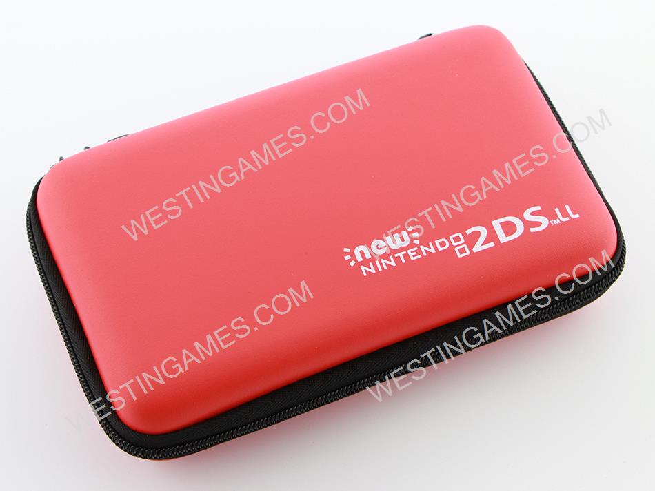 Protecting Hard Pouch Bag Carry Case for New 2DS LL/XL - Red