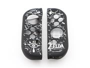 Protective Anti-Slip Soft Zelda Silicone Skin Case for NS Switch Joy-Con Controller - Black/White