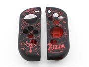 Protective Anti-Slip Soft Zelda Silicone Skin Case for NS switch Joy-Con Controller - Black/Red