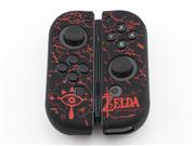 Protective Anti-Slip Soft Zelda Silicone Skin Case for NS switch Joy-Con Controller - Black/Red 03