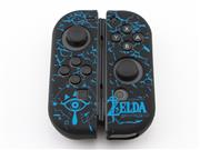 Protective Anti-Slip Soft Zelda Silicone Skin Case for NS switch Joy-Con Controller - Black/Blue 03