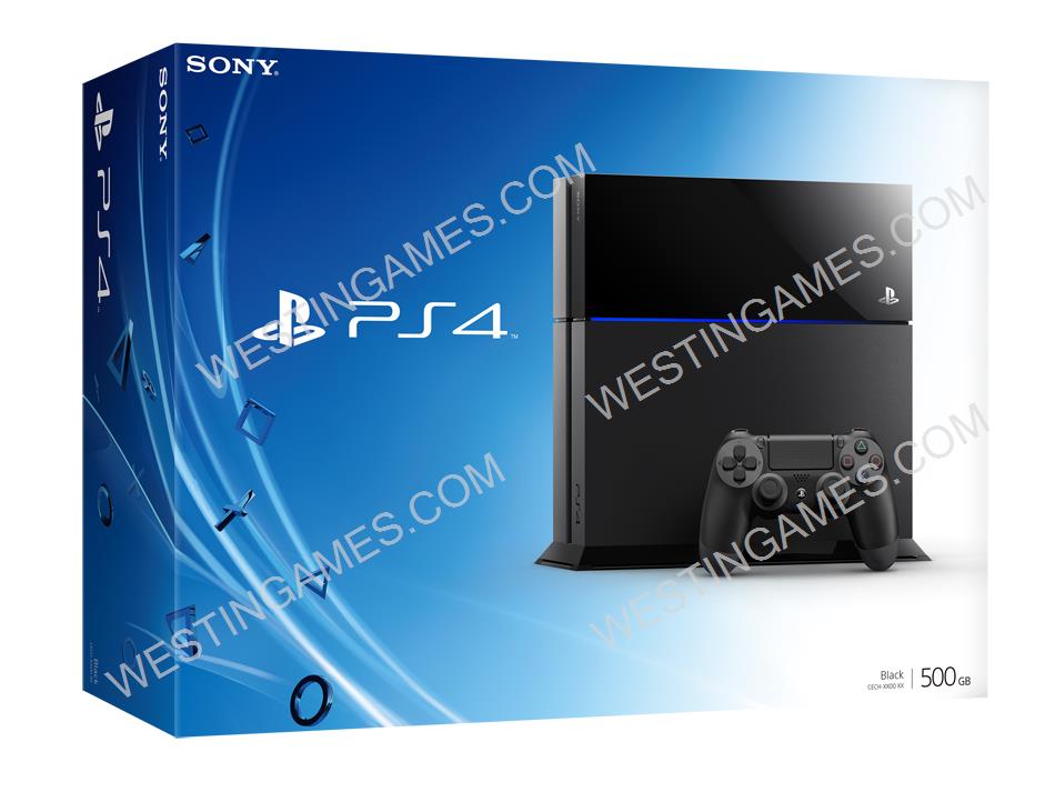 Game Console System Packing Black for Playstation 4 PS4 500G