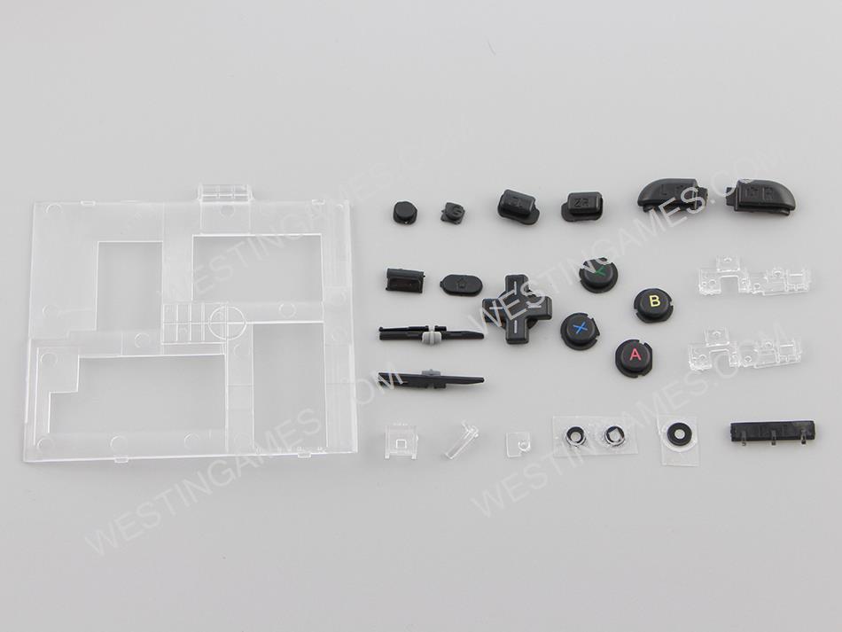 Replacement Complete Button Key Accessoires for NEW 3DS XL - Black