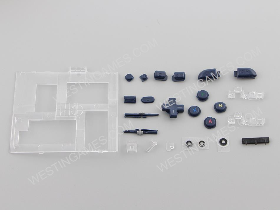 Replacement Complete Button Key Accessoires for NEW 3DS XL - Blue