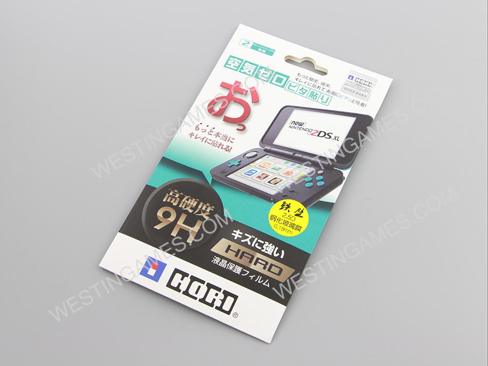 Hori Anti-Scratch HD Film Skin 0.26mm Tempered Glass Screen Protector for New 2DS XL/LL (A Grade)