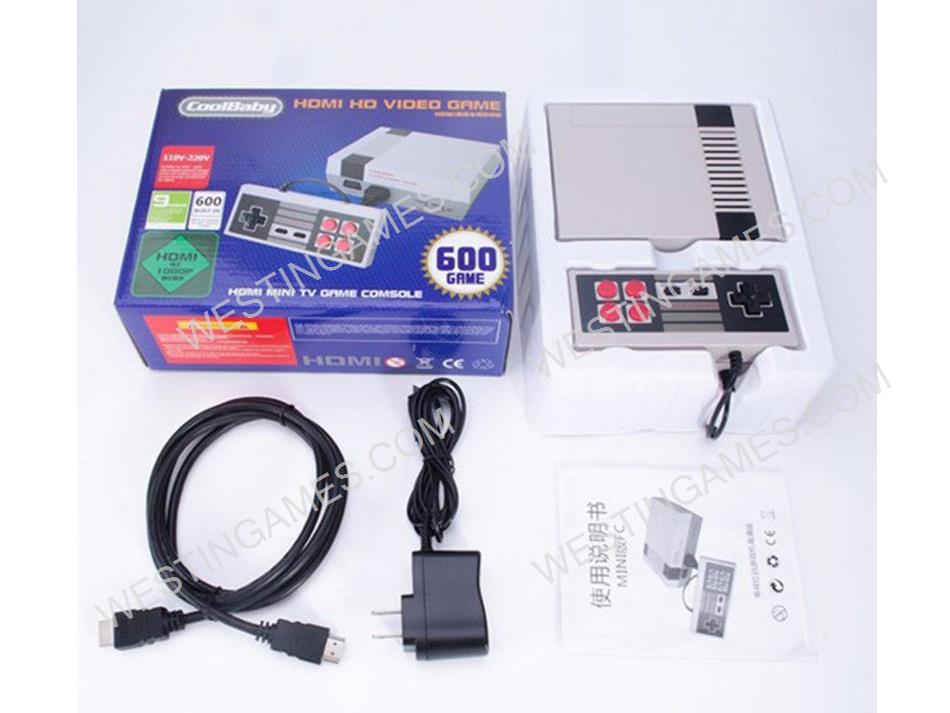Retro Mini Classic Game Console NES TV 8-Bit Upgrade 600 Games Player Support HDMI Output