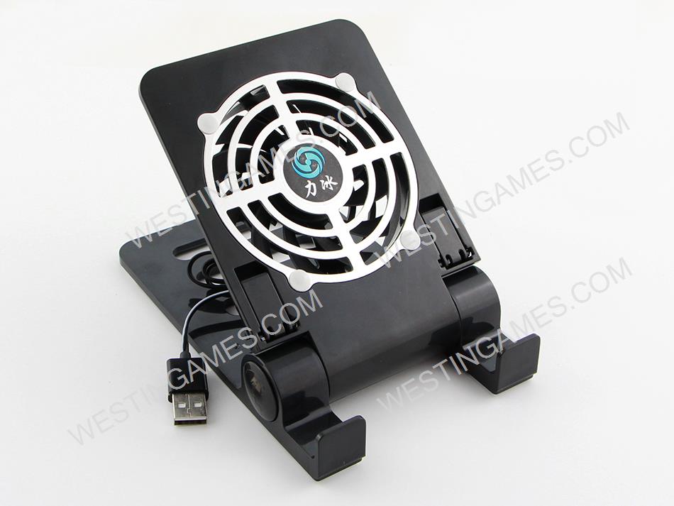 Fordable Stand Mount Holder with Cooling Fan Height Adjustable for NS Switch Mobile Phone Tablet