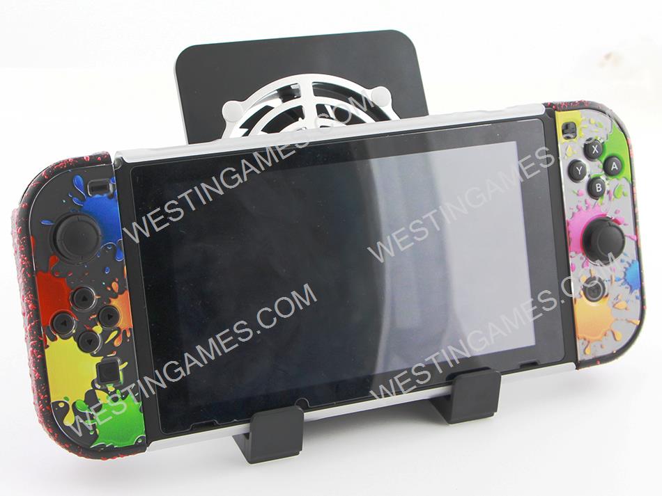 Fordable Stand Mount Holder with Cooling Fan Height Adjustable for NS Switch Mobile Phone Tablet 03