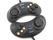 Sega MD 16-Bit Vintage Retro Video Game Console 2 Gamepad with 368 Games 05