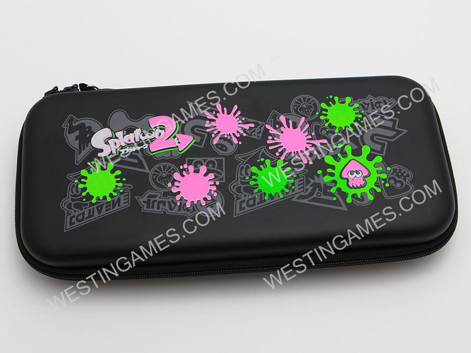 Black EVA Hard Carrying Case Travel Pouch for Nintendo NS Switch - Splatooh 2