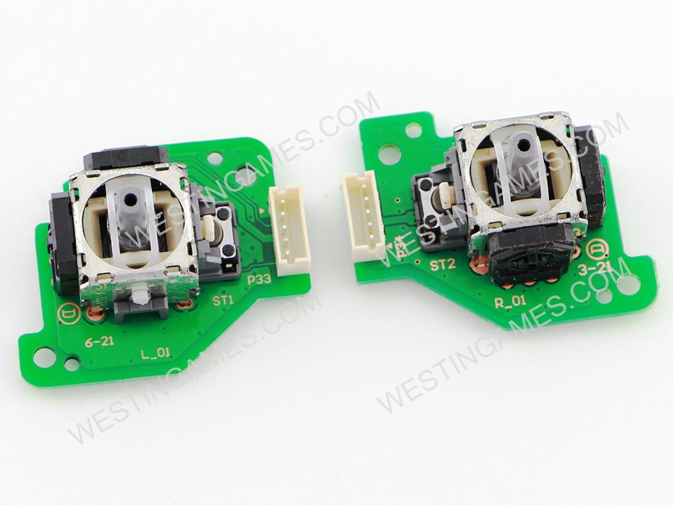 3D Analog Stick Controller PCB Board Left Right Set for Nintendo WII U GamePad
