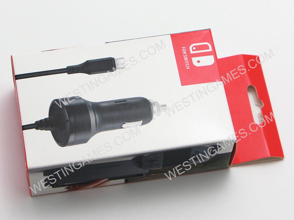 8Feet 5V2.4A USB Type-C Car Charger with Cable for NS Switch Gamepad