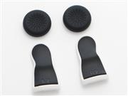 Extended L2 / R2 Trigger Cap Pro for PS4 and Pro Controller FPS Games Add-on Accessory White+Black