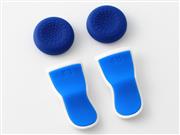 Extended L2 / R2 Trigger Cap Pro for PS4 and Pro Controller FPS Games Add-on Accessory White+Blue