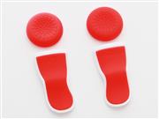 Extended L2 / R2 Trigger Cap Pro for PS4 and Pro Controller FPS Games Add-on Accessory White+Red