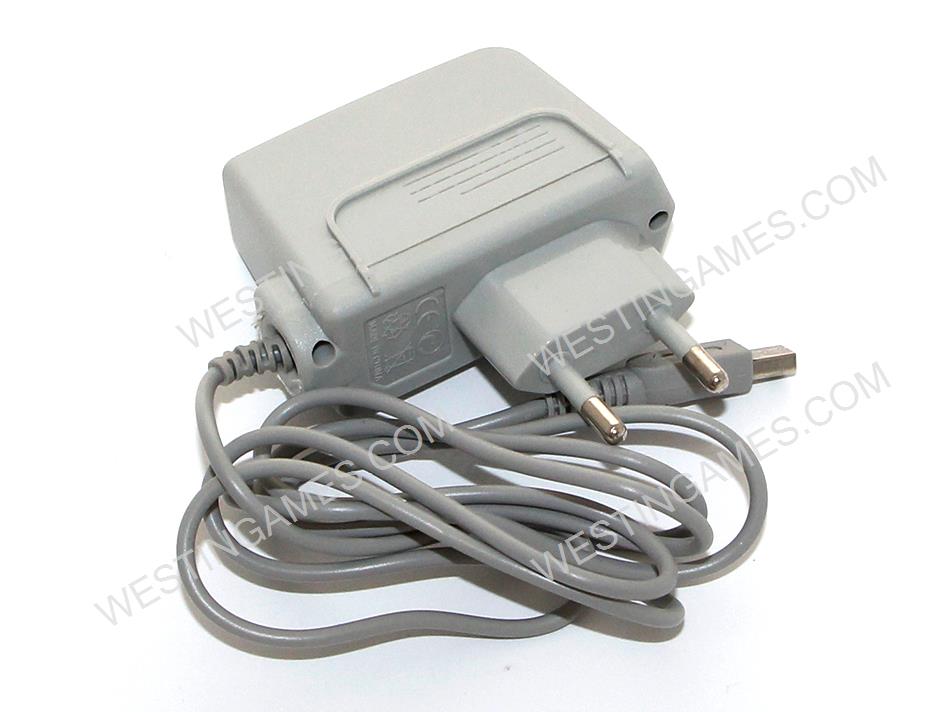 European/EU Plug Ac Adapter for 3DS/ NDSi/ NDSi XL - Grey