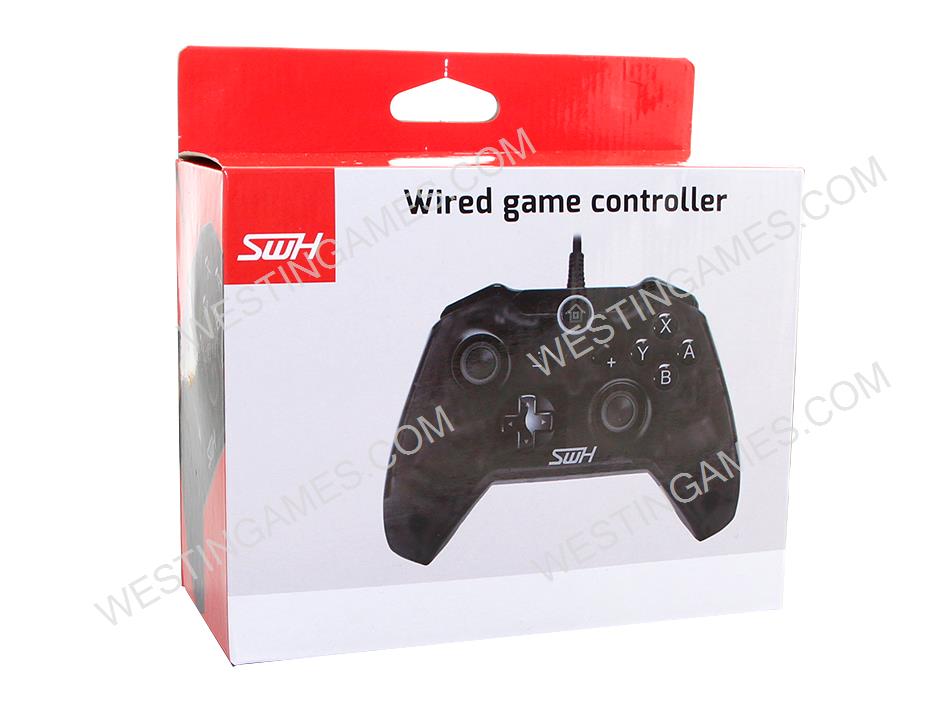 New 1.8m USB Wired Controller Gamepad Joystick For Nintendo NS switch and PC - Clear Black