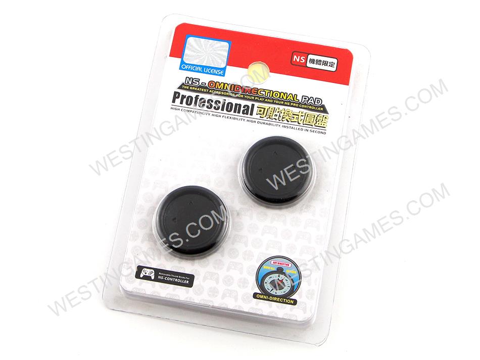2Pcs Flat D-Pad Button for NS Switch Pro Controller - Black