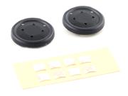 2Pcs Flat D-Pad Button for NS Switch Pro Controller - Clear Black 02